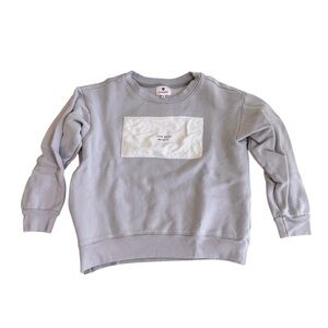 Sundry Gray Love Made Me Do It Boxy Sweatshirt Womens Size 0